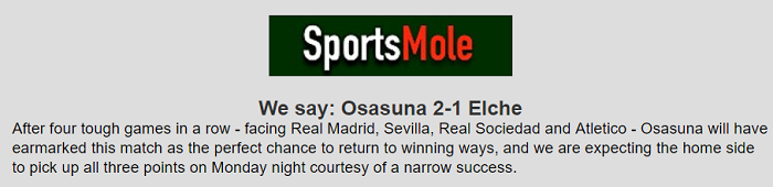 Matt Law dự đoán Osasuna vs Elche, 3h ngày 30/11 - Ảnh 1