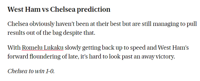Jonathan Gorrie dự đoán West Ham vs Chelsea, 19h30 ngày 4/12 - Ảnh 1