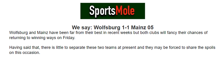 Oliver Thomas dự đoán Wolfsburg vs Mainz, 1h30 ngày 23/4 - Ảnh 1