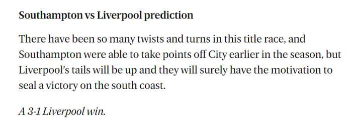 Marc Mayo dự đoán Southampton vs Liverpool, 1h45 ngày 18/5 - Ảnh 1