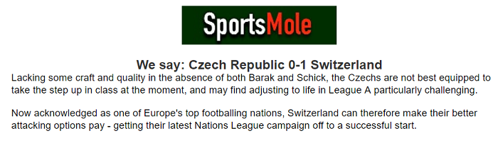 Jonathan O’Shea dự đoán Czech vs Thụy Sĩ, 1h45 ngày 3/6 - Ảnh 1