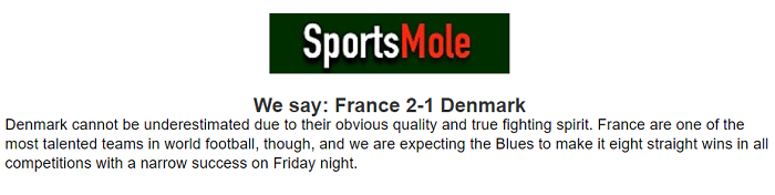 Matt Law dự đoán Pháp vs Đan Mạch, 1h45 ngày 4/6 - Ảnh 1
