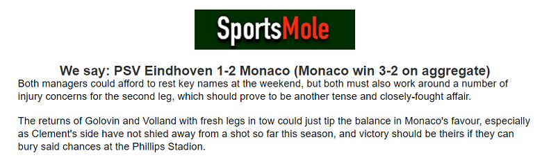 Ben Knapton dự đoán PSV vs Monaco, 1h30 ngày 10/8 - Ảnh 1