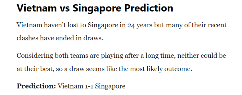 Sachin Bhat dự đoán Việt Nam vs Singapore, 19h ngày 21/9 - Ảnh 1