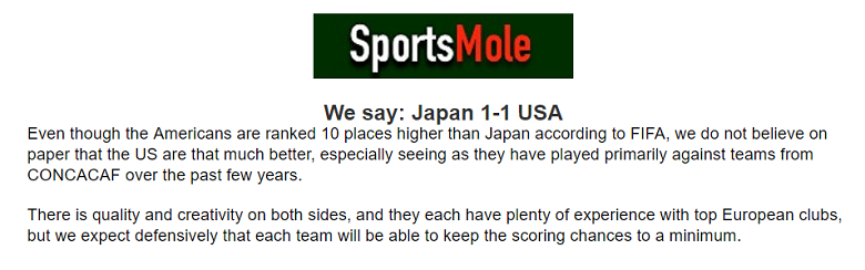 Joel Lefevre dự đoán Nhật Bản vs Mỹ, 19h25 ngày 23/9 - Ảnh 1