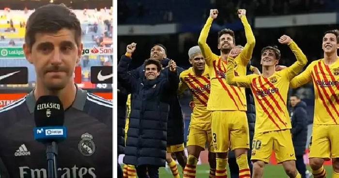 Courtois 'đá đểu' Barca sau khi Real giành chức vô địch La Liga