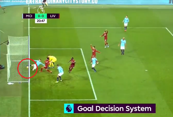 Video bàn thắng của Liverpool bị công nghệ goal-line 'bức tử' trận thua Man City