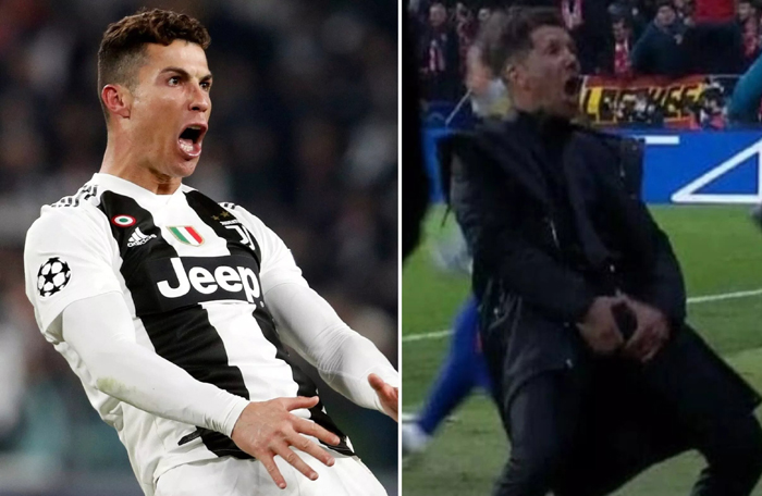 Ronaldo ăn mừng hat-trick theo kiểu khiêu khích Simeone và cái kết