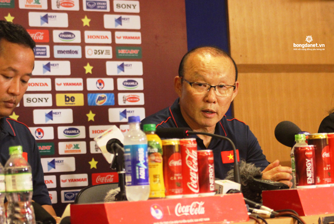 Trực tiếp HLV Park Hang-seo họp báo sau trận thắng Indonesia