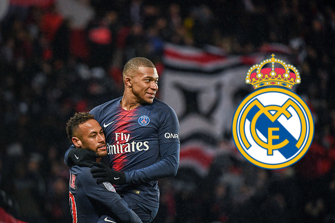 Real Madrid gặp khó với cặp Neymar-Mbappe