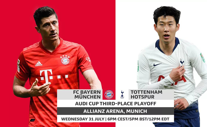Trực tiếp Giao hữu: Bayern Munich vs Tottenham, 1h30 ngày 1/8
