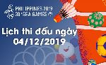 Lịch thi đấu SEA Games 2019 của Đoàn TTVN ngày 4/12