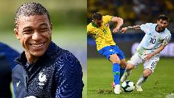 Kylian Mbappe gây bão khi xem thường nền bóng đá Brazil và Argentina