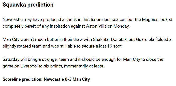 Dự đoán Newcastle vs Man City (19h30 30/11) bởi chuyên gia Harry Edwards
