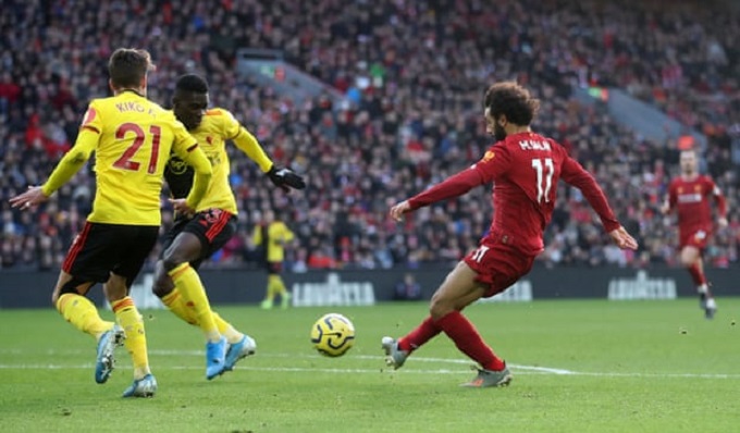 Liverpool 2-0 Watford: Salah tỏa sáng rực rỡ