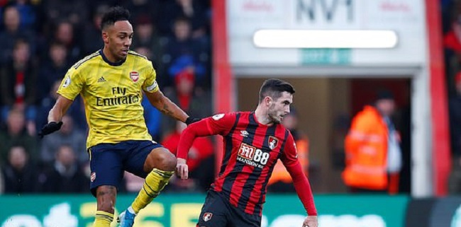 Kết quả Bournemouth 1-1 Arsenal: Aubameyang cứu Pháo thủ
