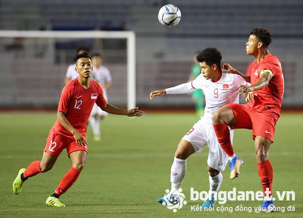 U22 Singapore 0-1 U22 Việt Nam: Người hùng Đức Chinh